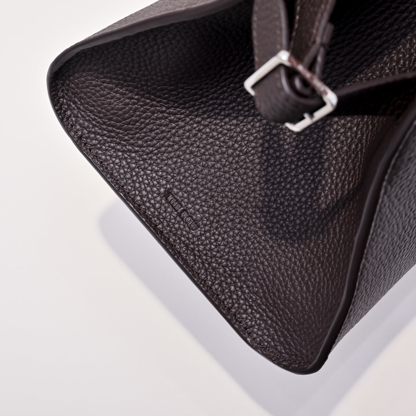 The Row Soft Margaux 12 Leather Tote Bag | Large Capacity Commuter Handbag with Detachable Strap | Women's Designer Shoulder Bag