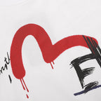 EVISU brand "Graffiti Big M" T-shirt is