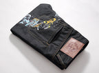 Evisu Men's "Dragon & Tiger" Ukiyo-e Embroidered Jeans – Raw Denim Japanese Streetwear