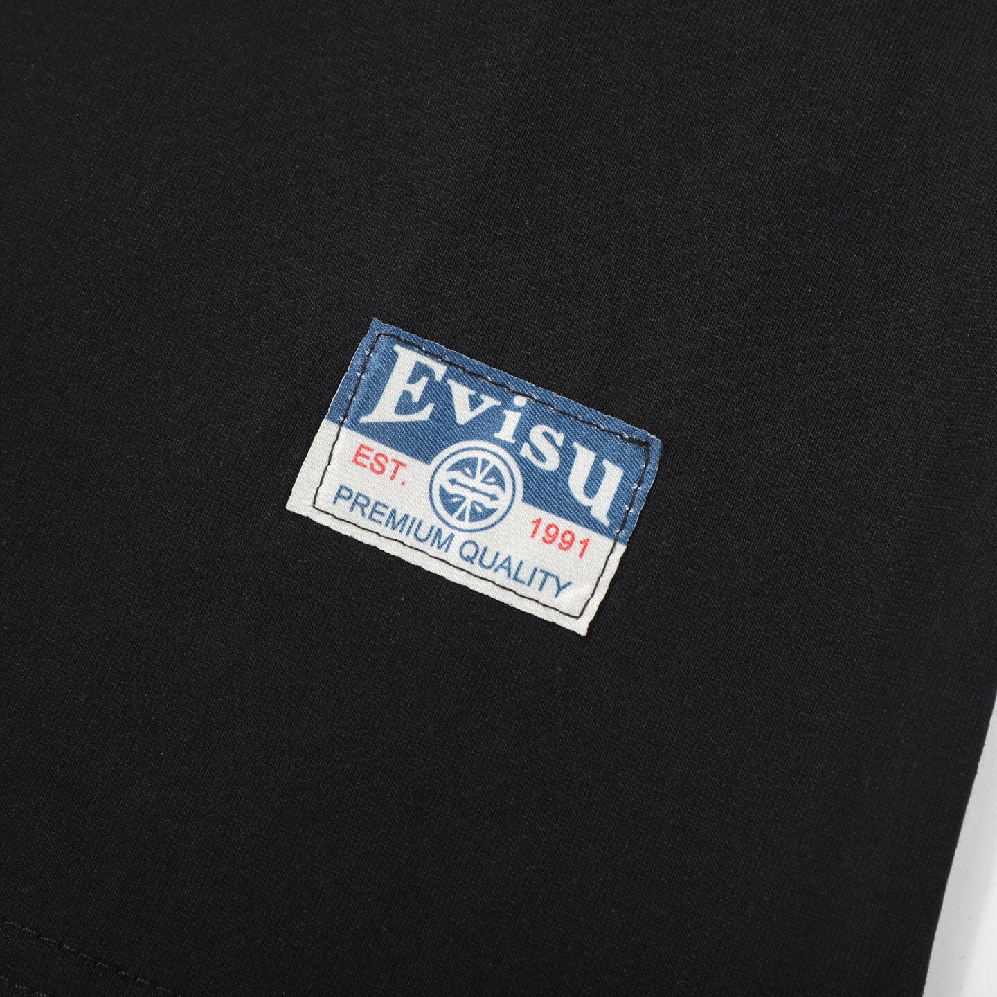 EVISU "Multi-Pocket & Gold Foil 'Big M'" Series Short-Sleeve T-Shirt