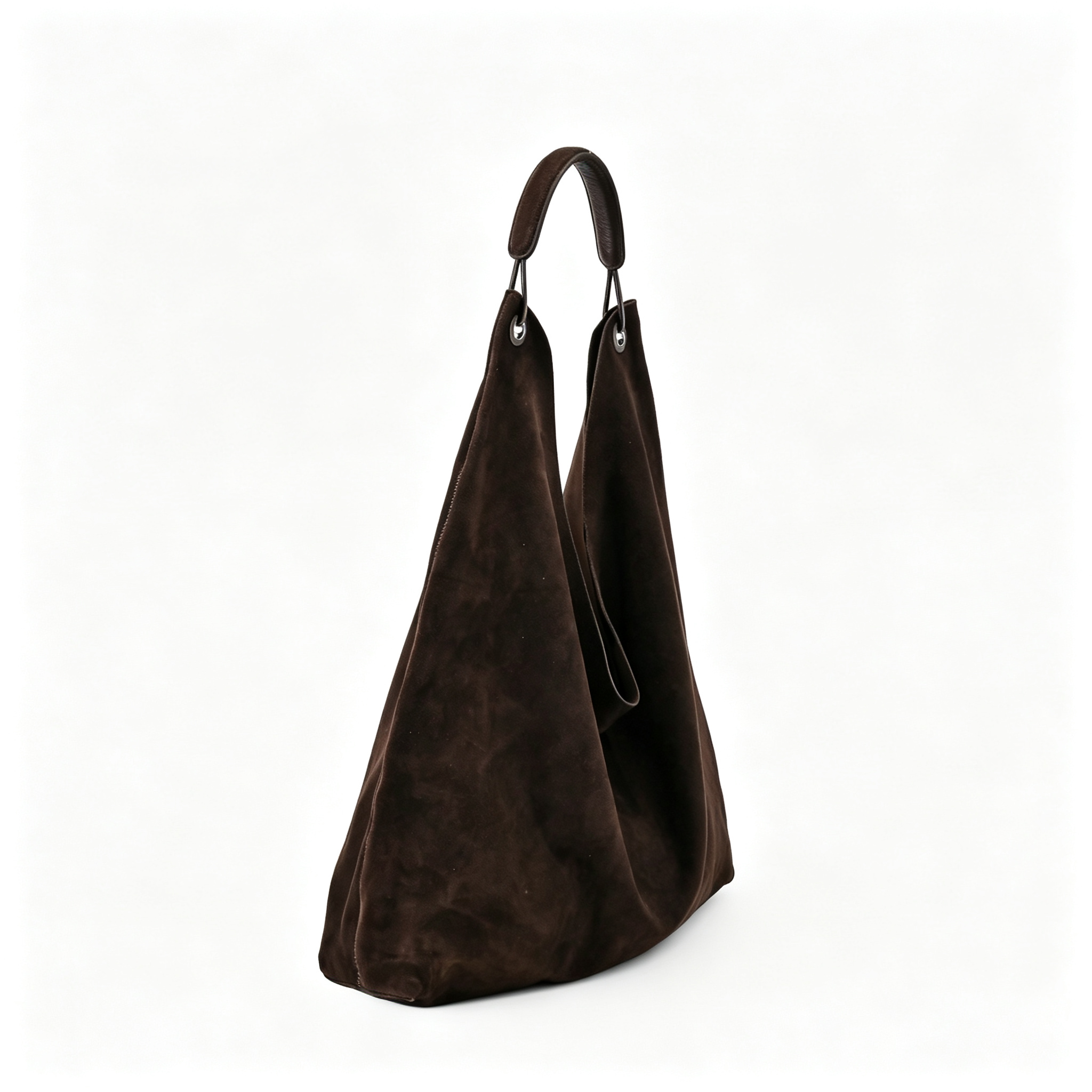 The Row Bindle Three Suede Shoulder Bag | Large Capacity Hobo Tote with Top Handle | Women's Designer Underarm Bag