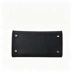Soft Margaux 12 Bag in Pebbled Leather – Elegant Women’s Shoulder & Crossbody Tote, Black/Brown