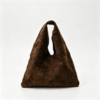 The Row Bindle Medium Suede Shoulder Bag | 36cm Hobo Tote | Caramel Slouchy Handbag