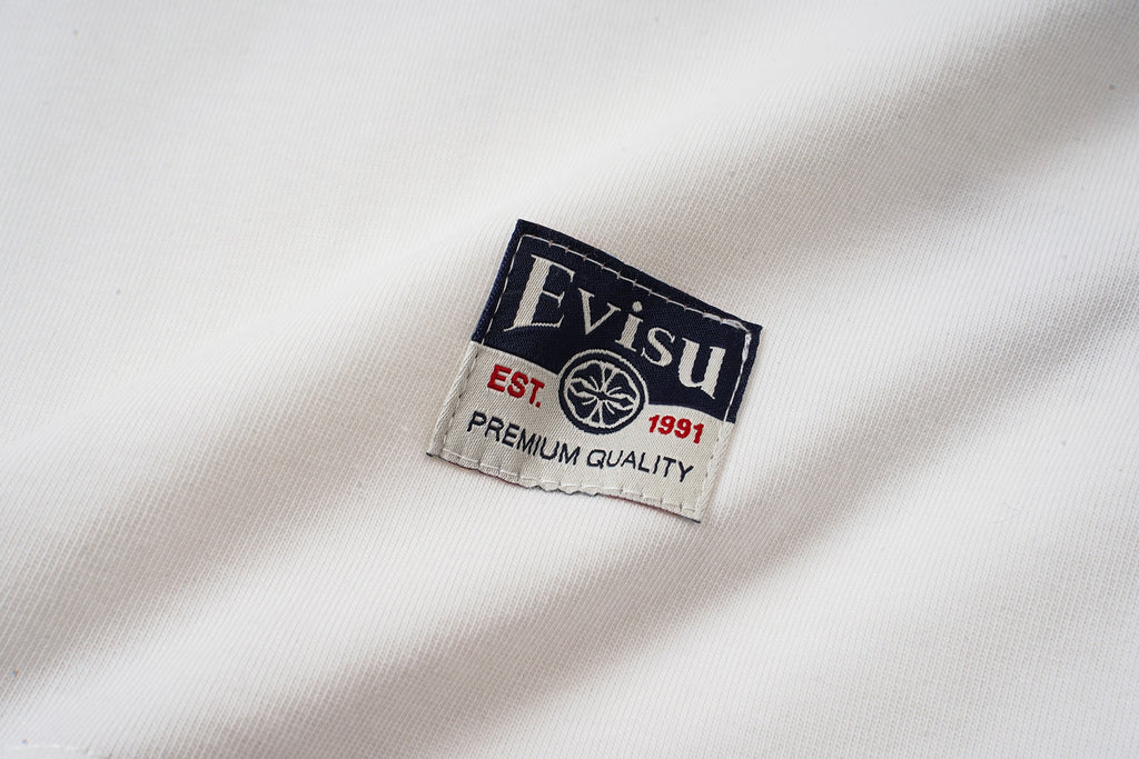EVISU "Daruma Big M" Print Short-Sleeve T-Shirt
