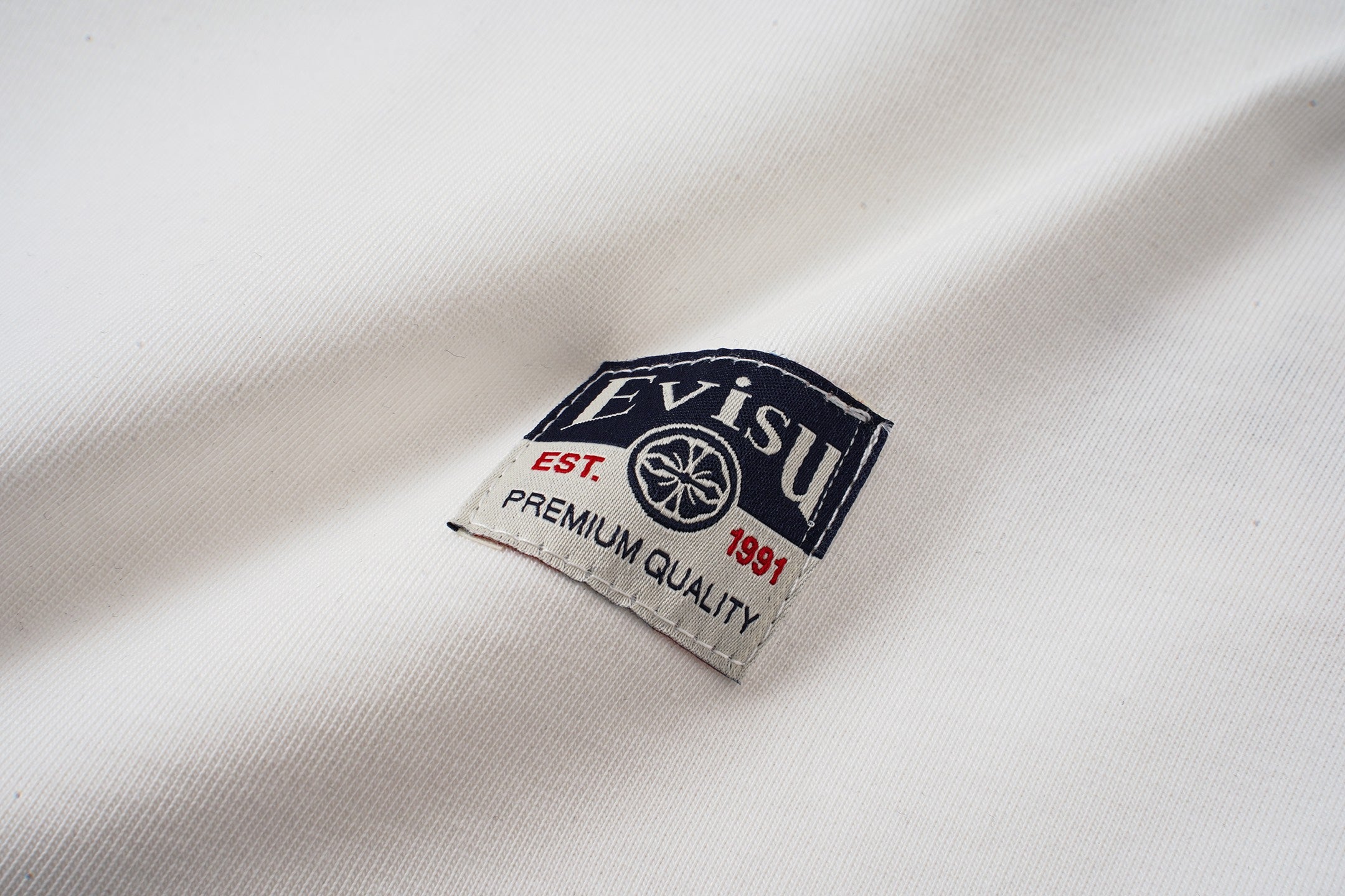 EVISU Black Daruma & Large "M" Print Short-Sleeve T-Shirt