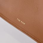The Row Margaux 17 Large Handbag | 43cm Smooth Calfskin Leather Tote Bag | Tan/Camel Margaux Top Handle