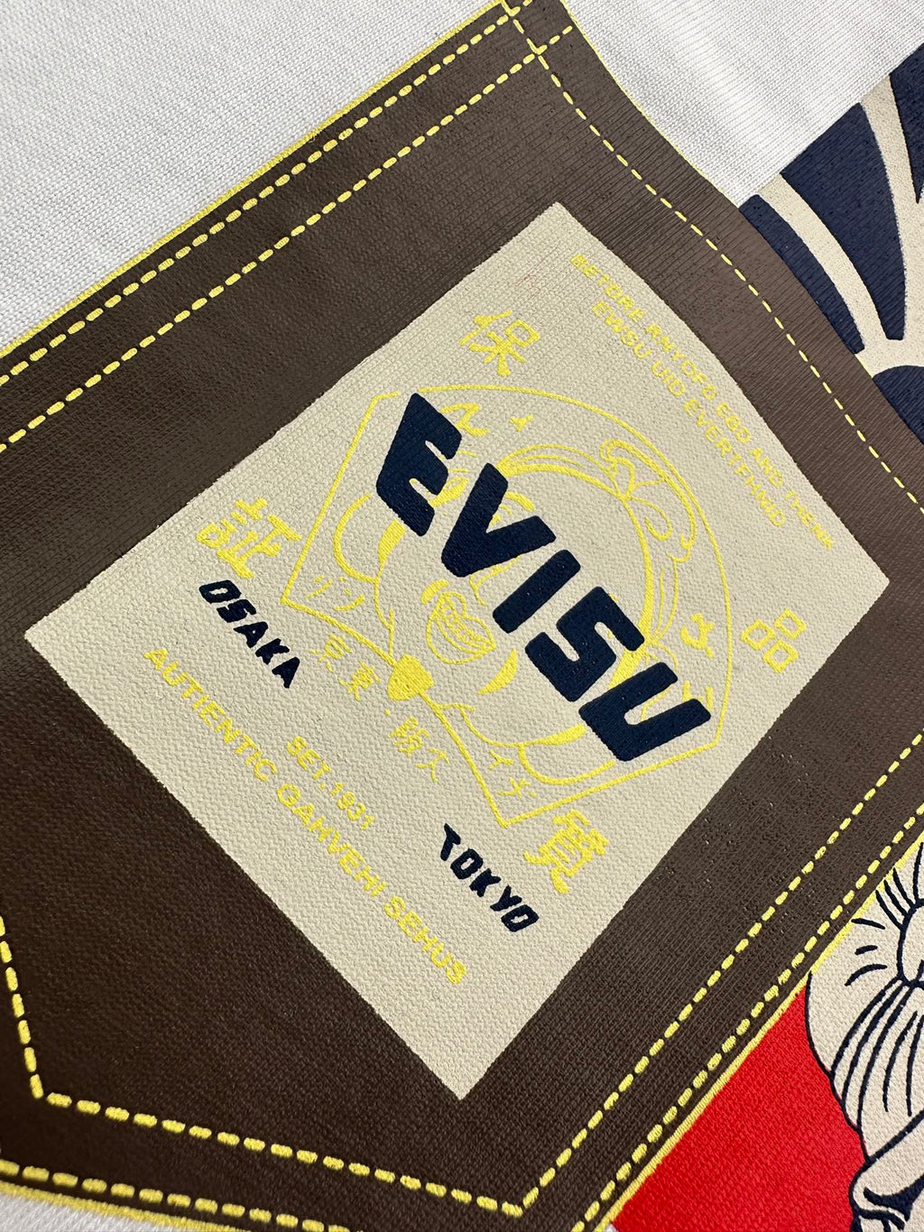 EVISU T-Shirt with a Vintage Poster Style