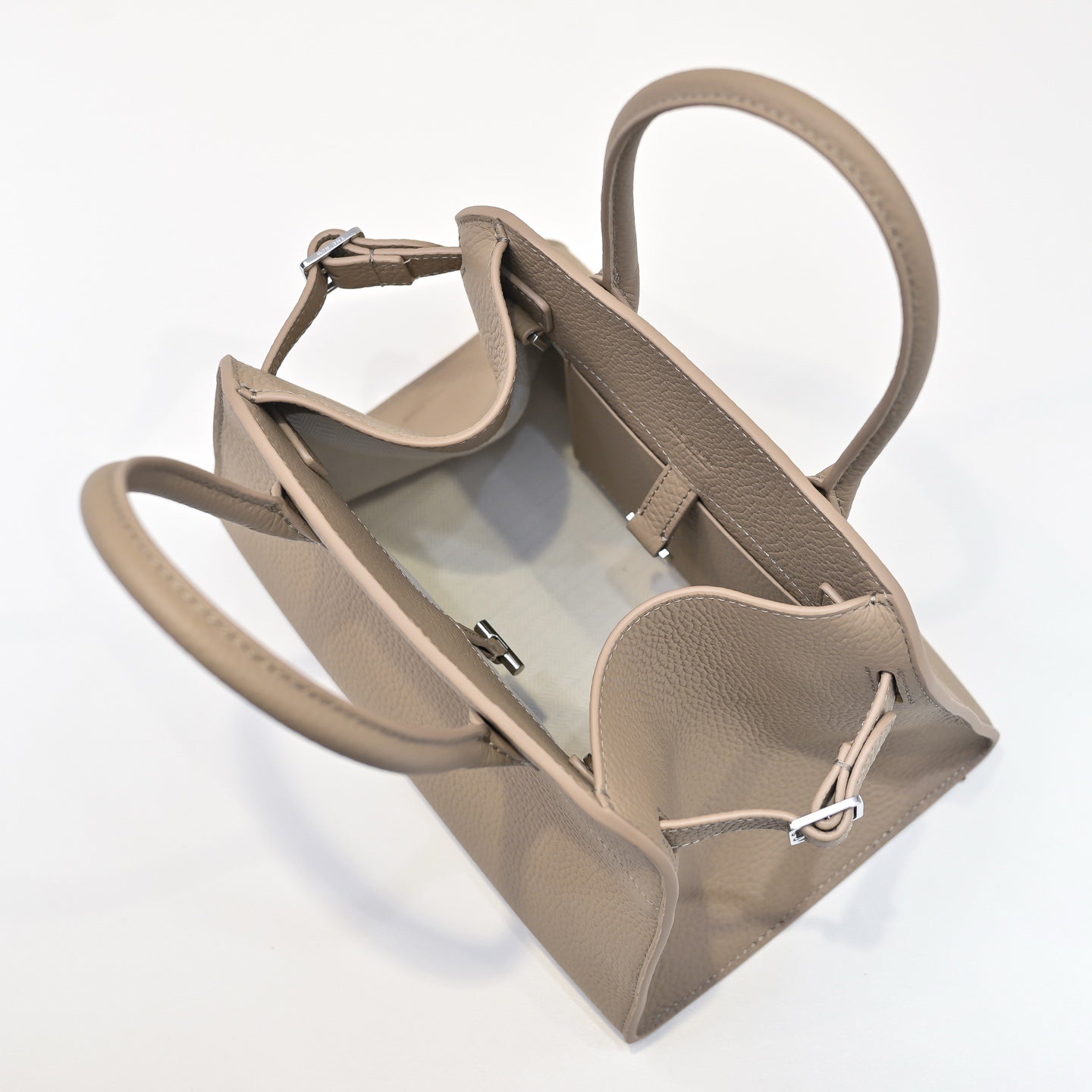 The Row Soft Margaux 10 Leather Tote Bag | Minimalist Commuter Handbag with Detachable Strap | Women's Designer Shoulder Bag