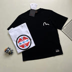 EVISU Classic "Kamon" or "Sakura" Print Short-Sleeve T-Shirt Series