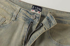 Evisu Men's x Loewe Anagram Embroidered Jeans – Light Wash Baggy Denim
