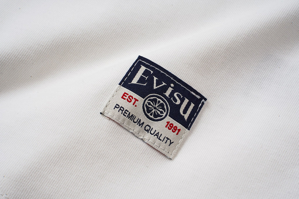 EVISU "Lucky Slot Machine" Themed Short-Sleeve T-Shirt with Large "M" Print