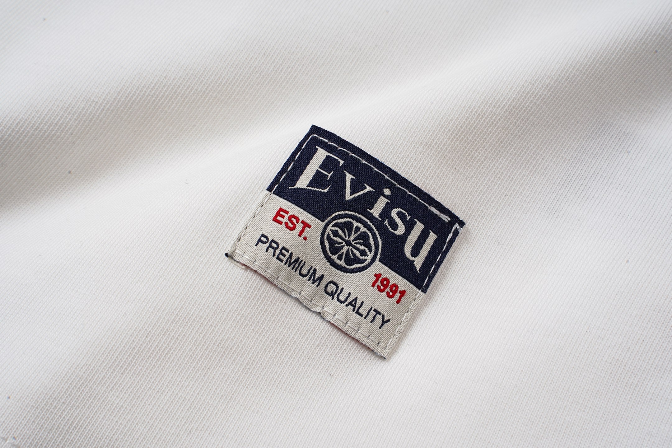 EVISU "Lucky Slot Machine" Themed Short-Sleeve T-Shirt with Large "M" Print