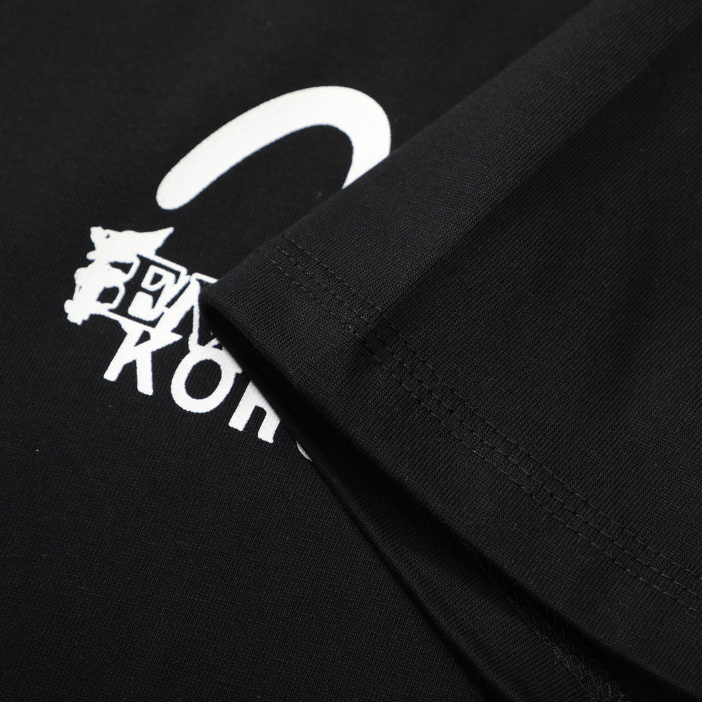 EVISU KURO Series White Crew-Neck Short-Sleeve T-Shirt
