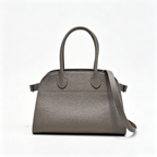 The Row Soft Margaux 12 Leather Tote Bag | Large Capacity Commuter Handbag with Detachable Strap | Women's Designer Shoulder Bag
