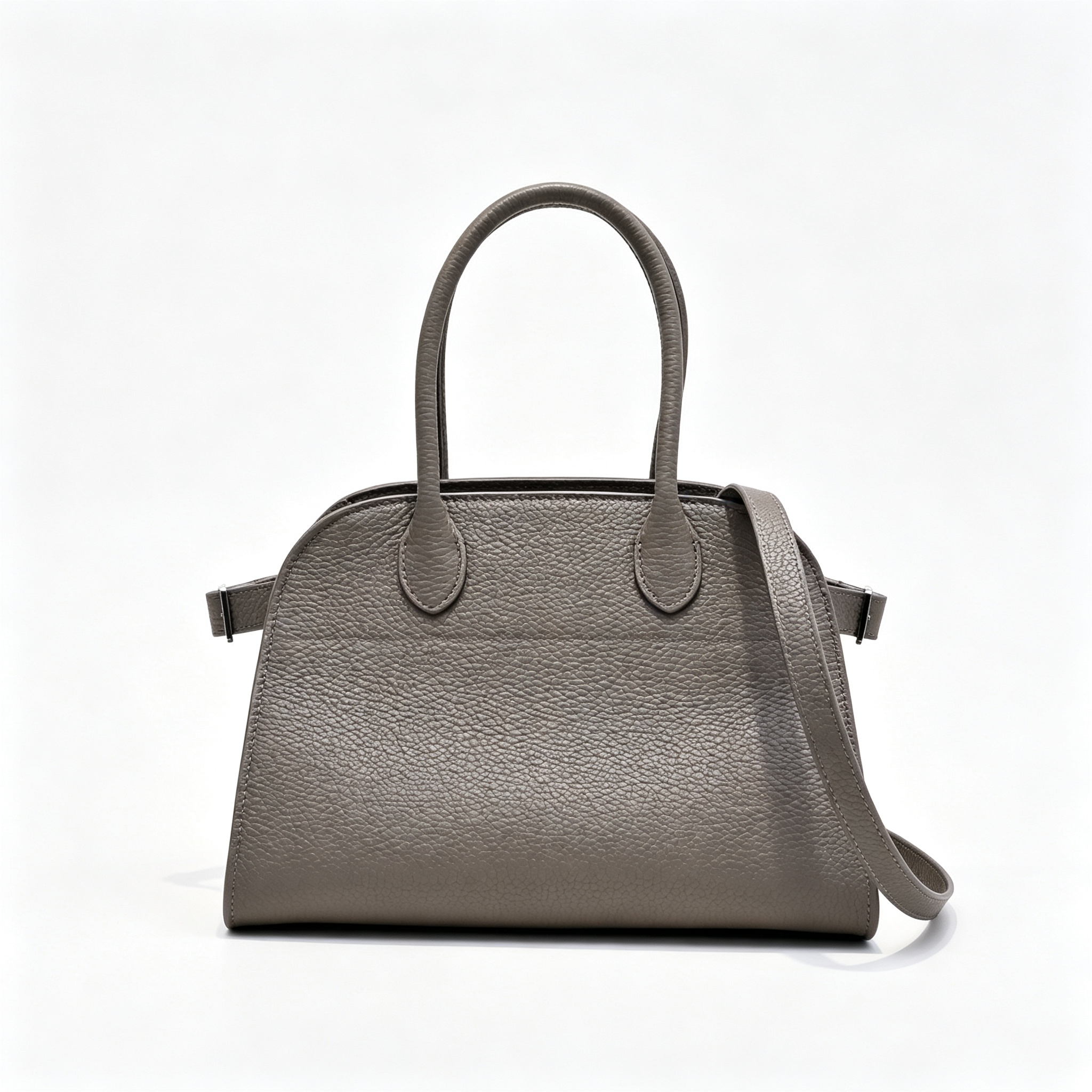The Row Soft Margaux 12 Leather Tote Bag | Large Capacity Commuter Handbag with Detachable Strap | Women's Designer Shoulder Bag