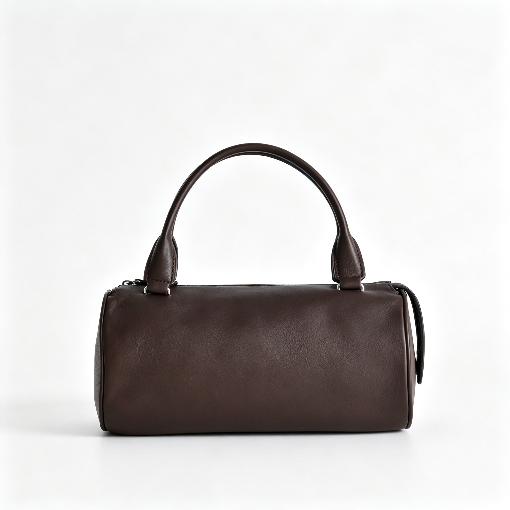 The Row Edith Cylinder Bag – Minimalist Leather Handbag with Dual Handles,