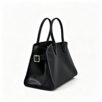 Soft Margaux 12 Bag in Pebbled Leather – Elegant Women’s Shoulder & Crossbody Tote, Black/Brown