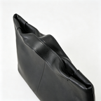 The Row Camden Medium Leather Bag | 32cm Black Smooth Calfskin Shoulder Bag | Minimalist Crossbody Tote