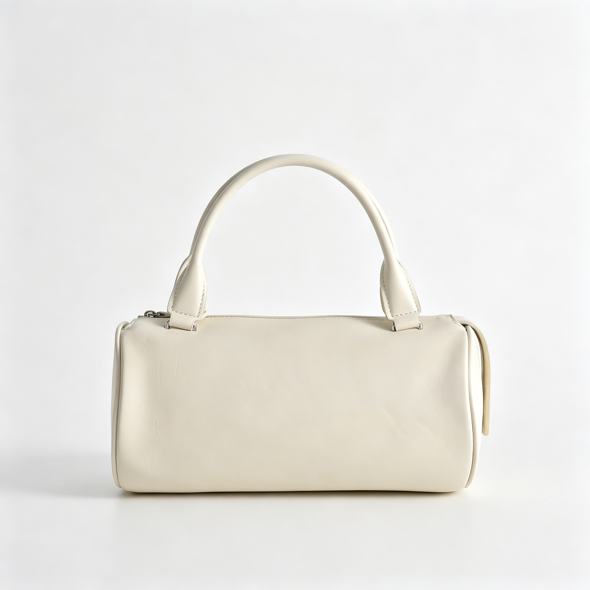 The Row Edith Cylinder Bag – Minimalist Leather Handbag with Dual Handles,