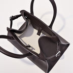 The Row Soft Margaux 12 Leather Tote Bag | Large Capacity Commuter Handbag with Detachable Strap | Women's Designer Shoulder Bag