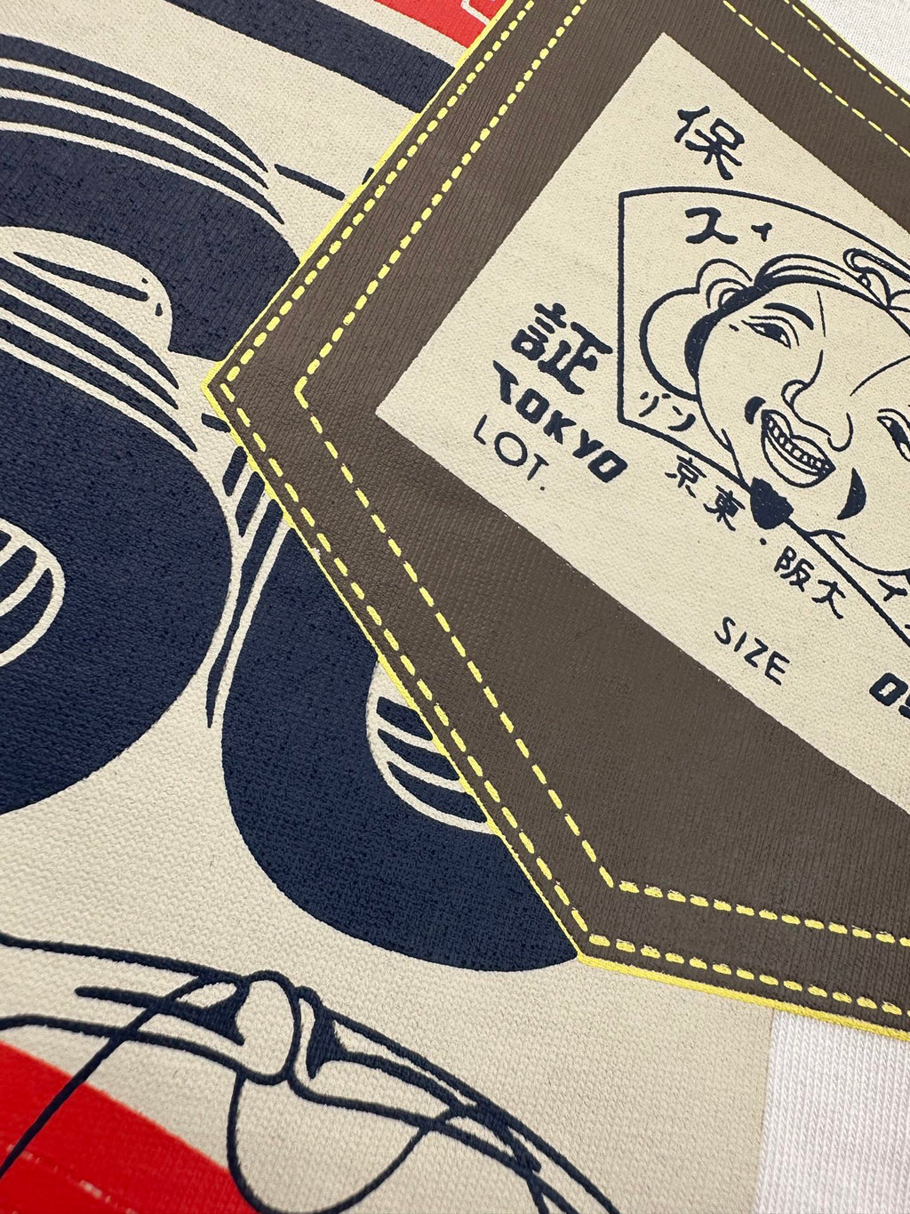 EVISU T-Shirt with a Vintage Poster Style
