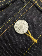 EVISU Gold Dragon Embroidered Denim Jacket
