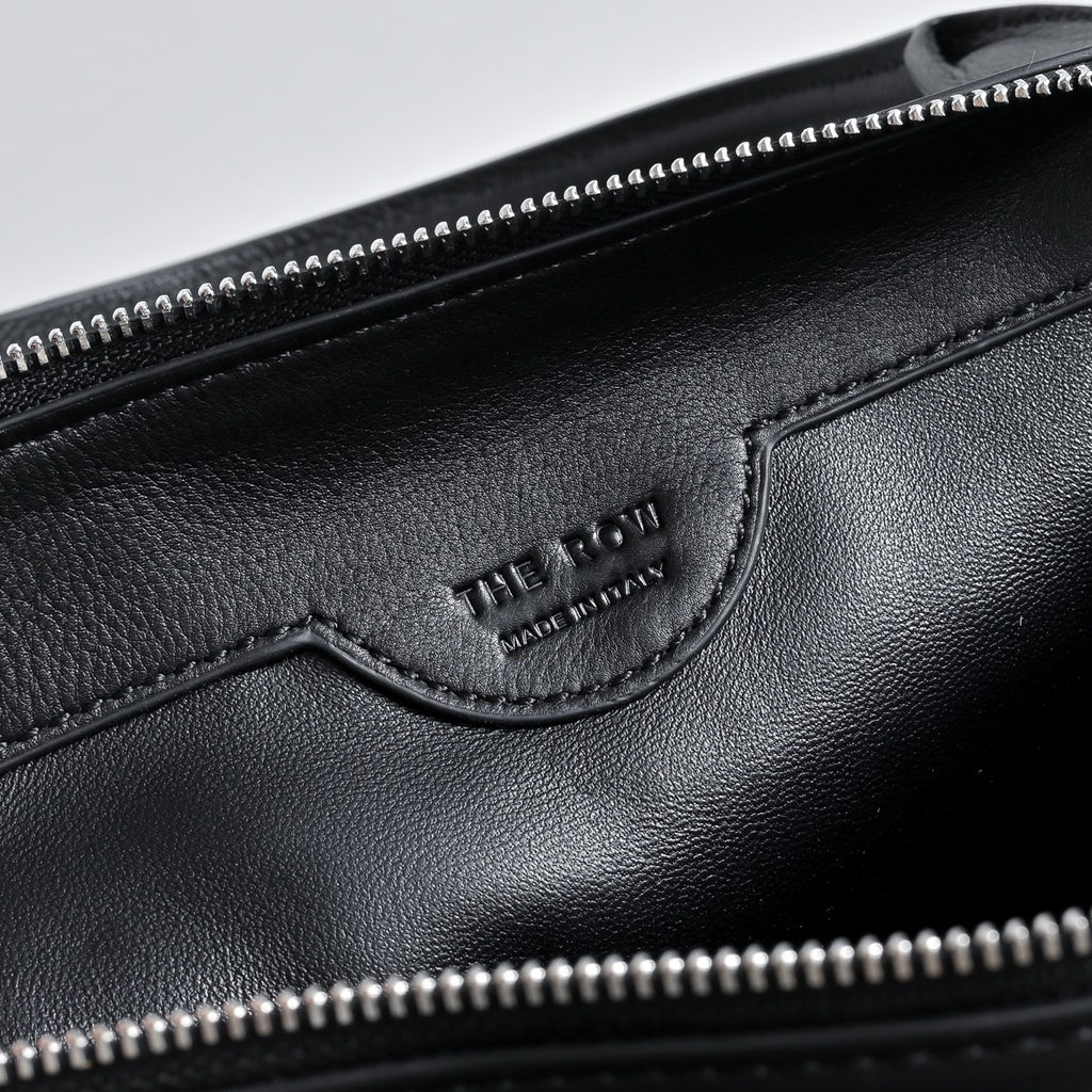 The Row Edith Cylinder Bag – Minimalist Leather Handbag with Dual Handles,