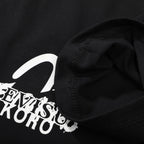 EVISU KURO Series White Crew-Neck Short-Sleeve T-Shirt
