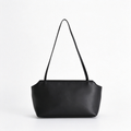The Row Terrasse To Go Mini Shoulder Bag | 27cm Soft Lambskin Underarm Bag | Black Minimalist Handbag