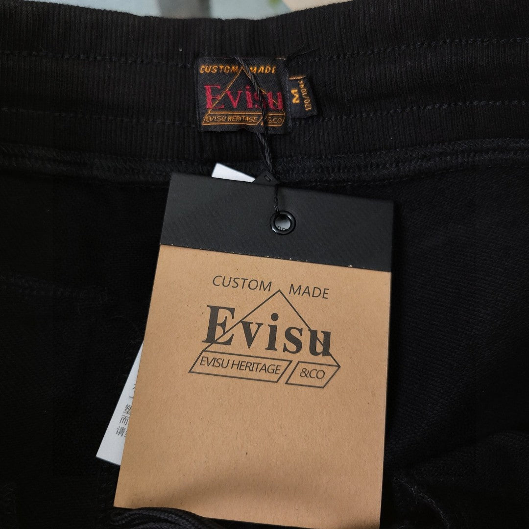 EVISU "Engimono Daruma" Print Sweat Shorts