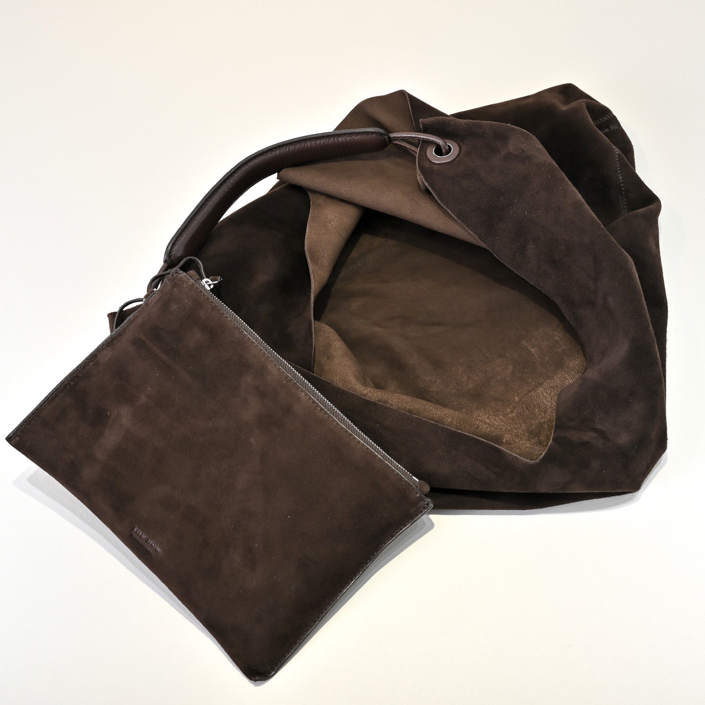 Luxury Suede Hobo Bag – The Row Bindle 3 Style, Soft Calfskin, Minimalist Design for Women