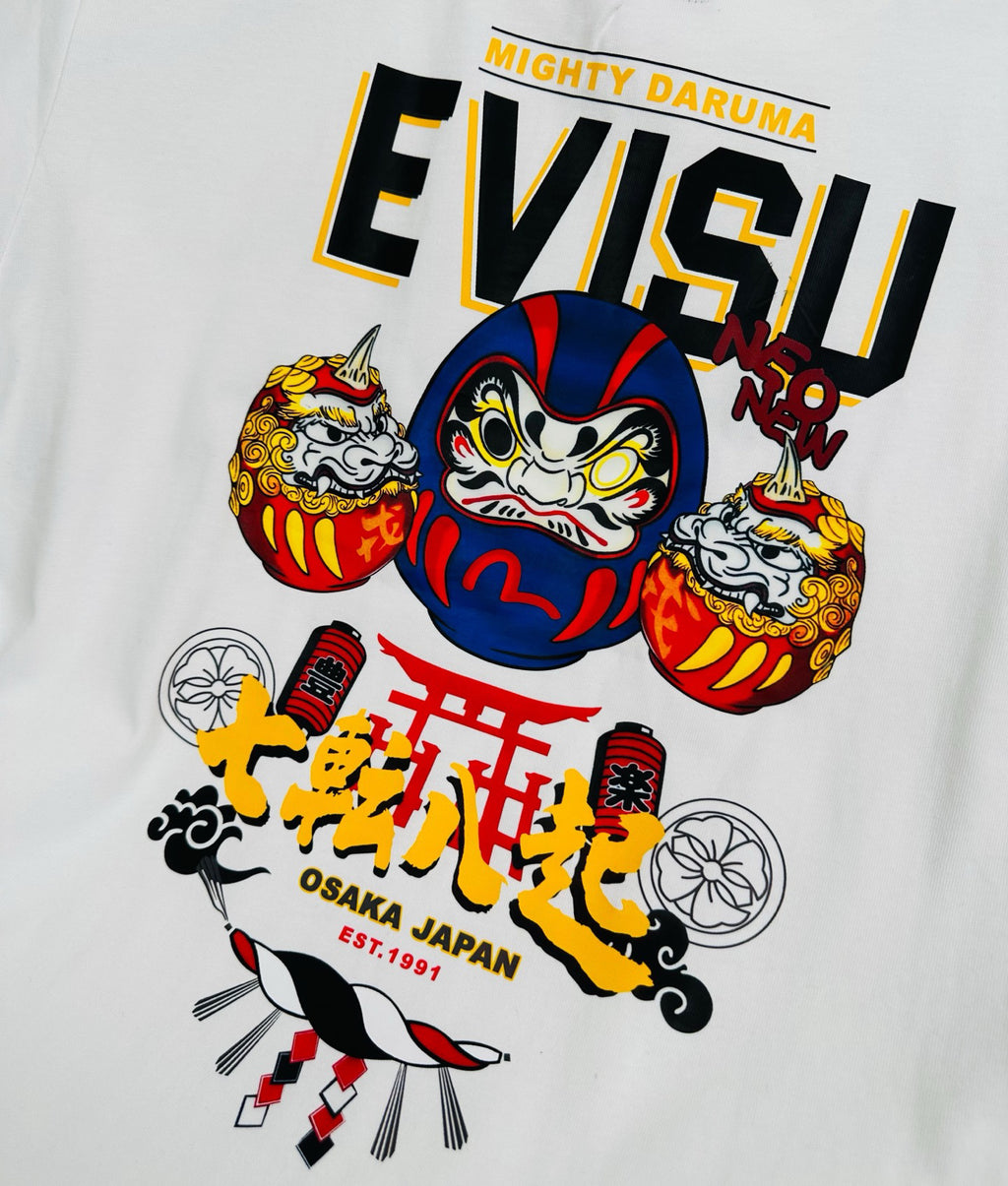 EVISU “Mighty Daruma” Series T-Shirt