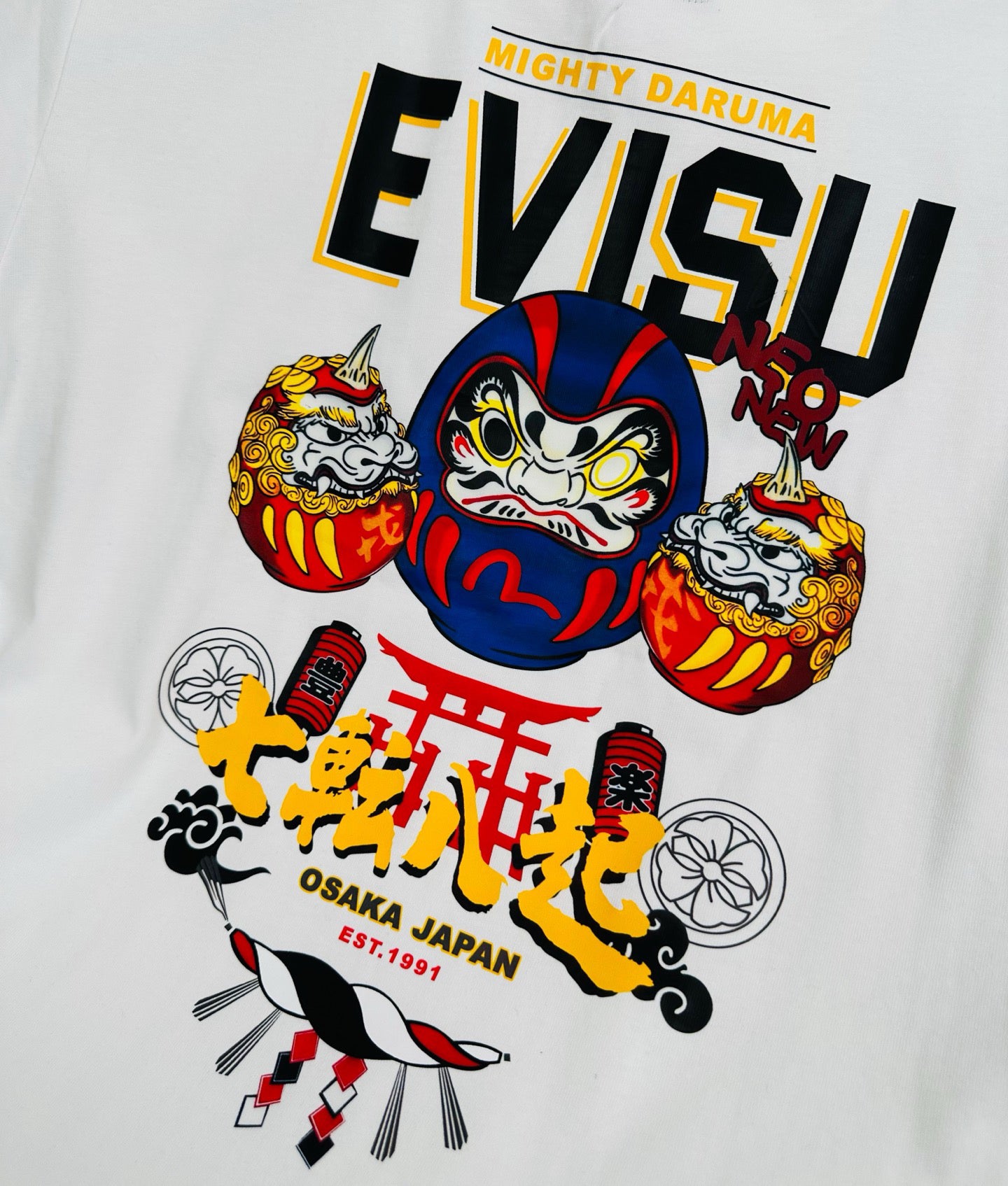 EVISU “Mighty Daruma” Series T-Shirt