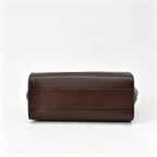The Row Margaux 17 Satchel Bag | 30cm Premium Calfskin Leather Tote | Espresso Mini Handbag