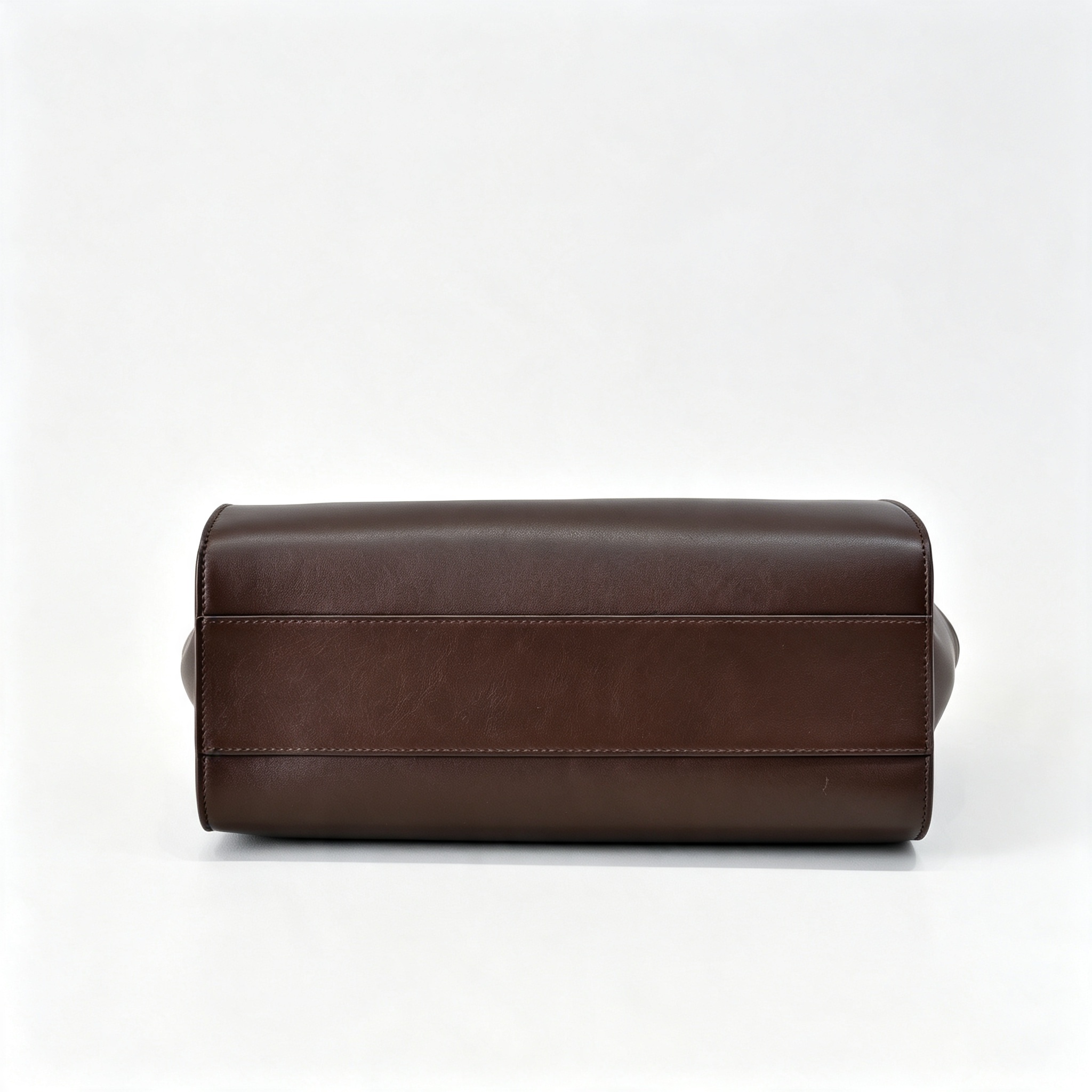 The Row Margaux 17 Satchel Bag | 30cm Premium Calfskin Leather Tote | Espresso Mini Handbag