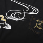 EVISU "Multi-Pocket & Gold Foil 'Big M'" Series Short-Sleeve T-Shirt
