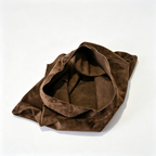 The Row Large Bindle Suede Shoulder Bag | 46cm Oversized Hobo Tote | Dark Brown Slouchy Handbag