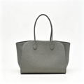 The Row Marlo 14 Premium Textured Leather Tote | Large Capacity Shoulder Bag | Elephant Grey Commuter Bag