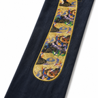 EVISU "God Crane" Embroidered Jacquard "Big M" Jeans