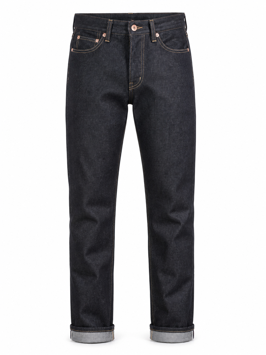 Evisu Men's Koi Fish Print Big M Raw Denim Jeans – Japanese Streetwear Straight Leg