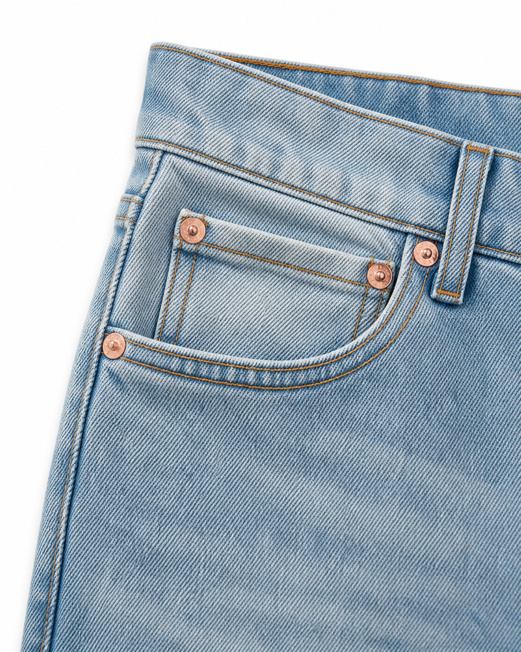 Evisu Men's Paint Splatter Wash Jeans – Dripping Big M Embroidery & Light Blue Denim