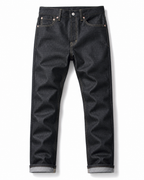 Evisu Men's Tiger Wave Big M Jeans - Raw Denim Japanese Streetwear