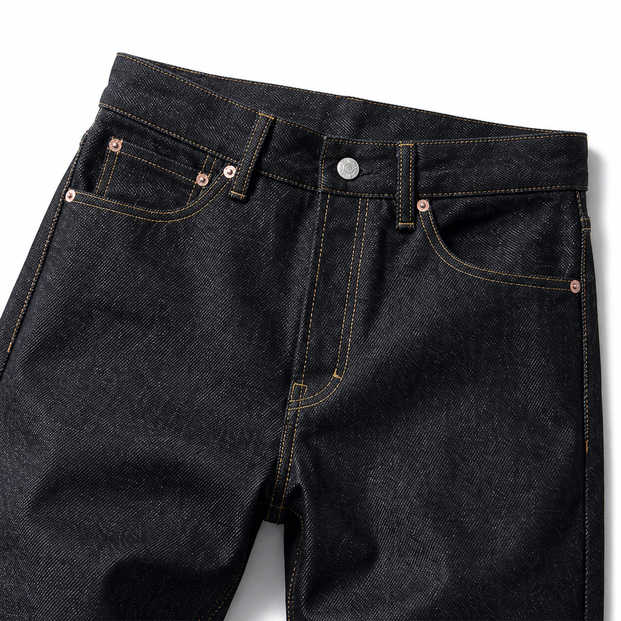 Evisu Men's Tiger Wave Big M Jeans - Raw Denim Japanese Streetwear