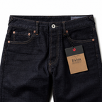 Evisu Men's Classic "Small M" Seagull Logo Raw Denim Jeans – Dark Wash Japanese Streetwear