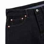 Evisu Men's Classic "Small M" Seagull Logo Raw Denim Jeans – Dark Wash Japanese Streetwear