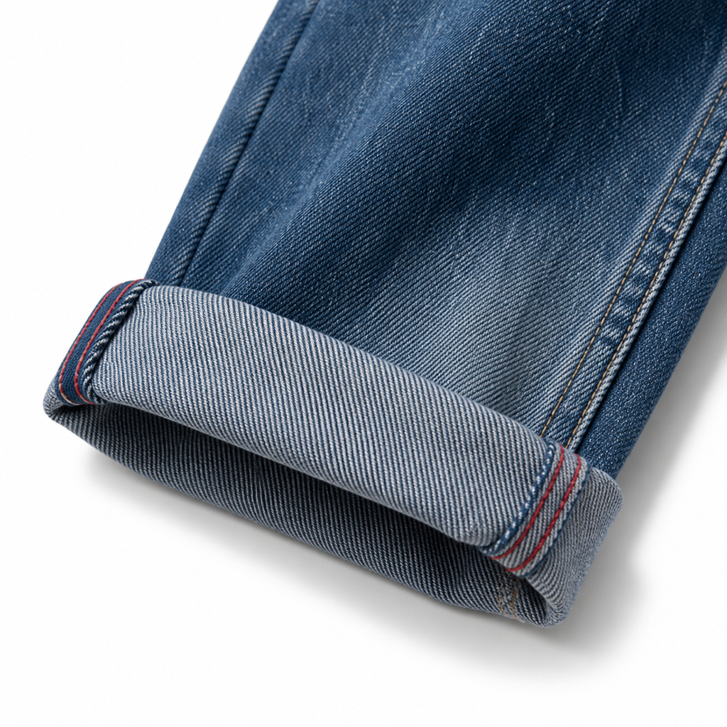 Evisu Men's "Small M" Seagull Logo Distressed Jeans – Vintage Wash Japanese Denim