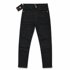 Evisu Men's "Eagle & Seagull" Embroidered Jeans – Black Japanese Streetwear Denim