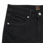 Evisu Men's "Eagle & Seagull" Embroidered Jeans – Black Japanese Streetwear Denim
