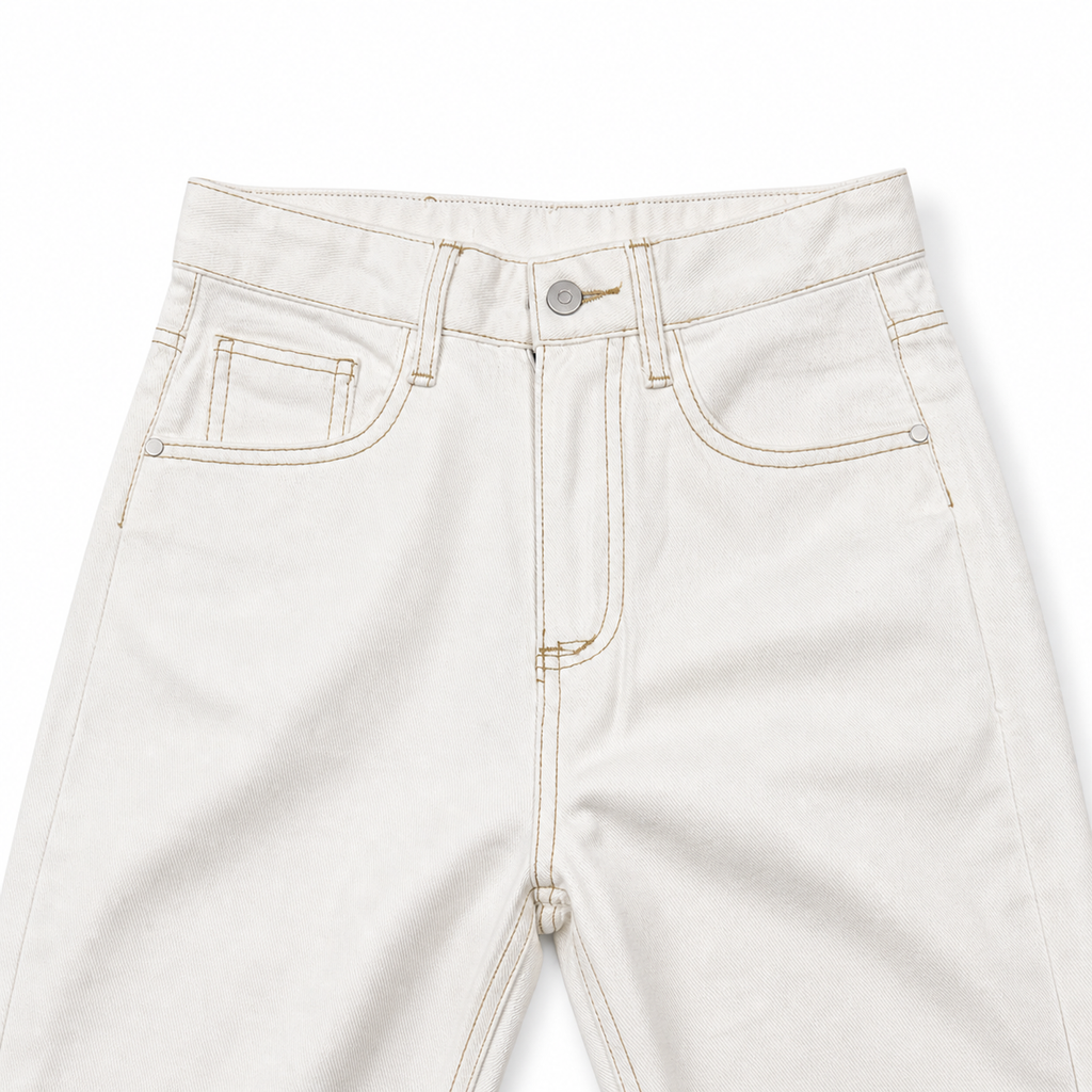 Evisu Men's "Ocean Wave & Daikoku" Embroidered Jeans – Off-White Japanese Streetwear Denim