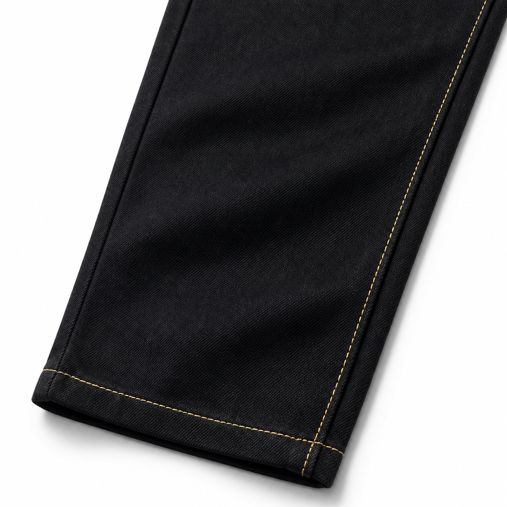 Evisu Men's Heavyweight Raw Denim Jeans - Straight Leg with Brushstroke Big M & Kogin Embroidery